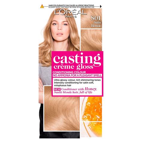 casting blonde|Casting Crème Gloss 801 Satin Blonde Semi Permanent Hair .